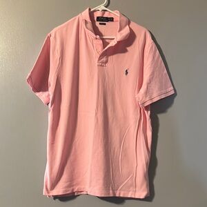 Polo by Ralph Lauren Men's Light Pink Polo Shirt Size XL